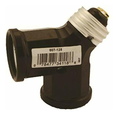Leviton 128 15 Amp, 660 Watt, 250 Volt, Twin Light Socket Color Marrón