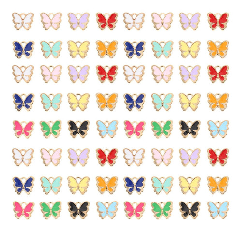 120 Colgantes De Llavero Diy Mini Colgantes De Mariposas