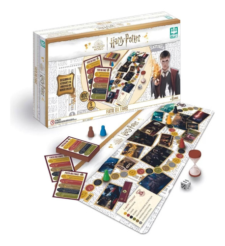 Jogo Fato Ou Fake Temático Bruxo Harry Potter Diversão 