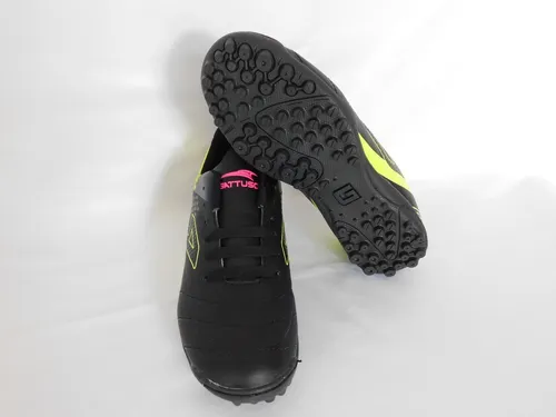 Tenis F tbol R pido Juvenil Negro amarillo Gattuso 213