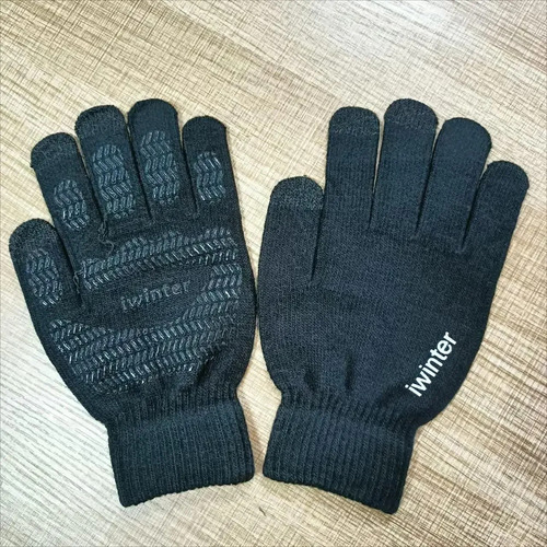 Guantes De Punto Para Invierno, Con Forro Polar Cálido, Engr