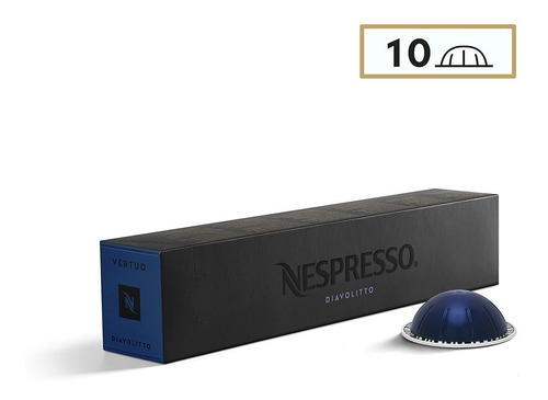 Cápsulas De Café Nespresso Vertuo Pack 10 Diavolitto