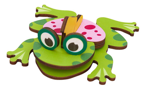Animal Puzzle Juguete Cognición Inteligencia Puzzle Rana