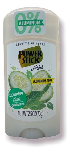 Desodorante Sin Aluminio Powers - G  Fragancia Cucumber Mint