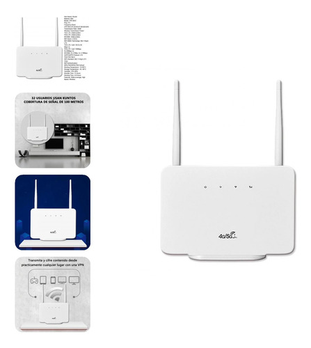 Enrutador Irelles De 300 Ms, Enrutador De Cable 4g Lite Con