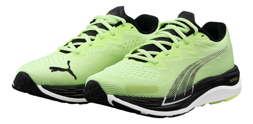 Tenis Puma Hombre Caballero Running Verde Velocity Nitro 2 Run