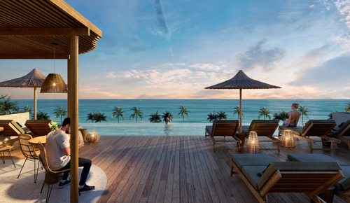 Departamento En Pre-venta En Hama Beach Condo , Mahahual.