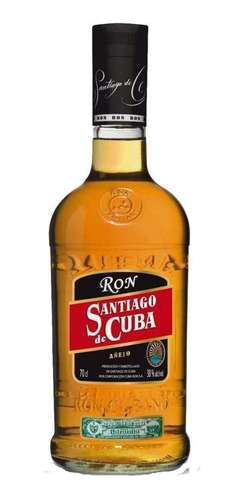 Paquete De 3 Ron Santiago De Cuba Añejo 7 Años 700 Ml