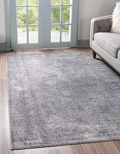 Alfombra **** Oregon Collection Rug Alfombra Gris De Pelo Ba