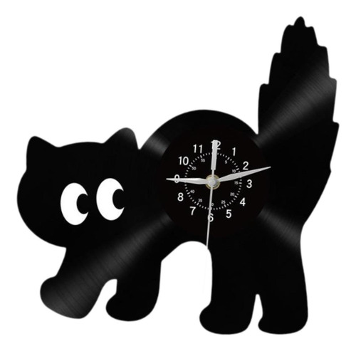 Reloj De Pared Reloj Colgante Forma Gato Lindo Decoración