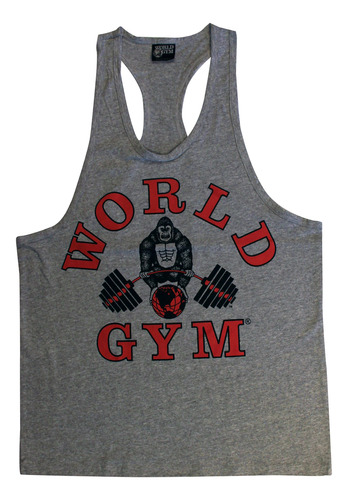 Camiseta Manga Espalda Nadadora Entrenamiento World Gym W311