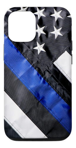 iPhone 12/12 Pro Blue Line Flag Police Officer Case