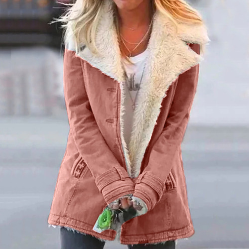 Jaqueta Feminina Plus Size, Inverno, Quente, Composta, Moda,