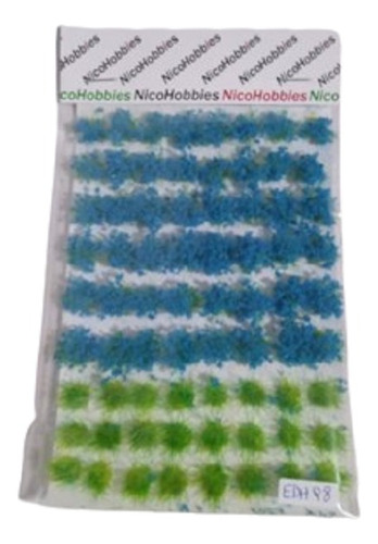 Nico Blister De Matas Y Flores Azules De 10 Mm H0 (pmf 01)