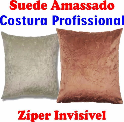 2 Almofadas 45x45 - Tecido Suede - Decoração