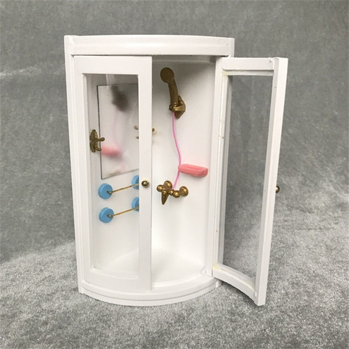 1:12 Muebles De Casa De Muñecas En Miniatura Baño Blanco