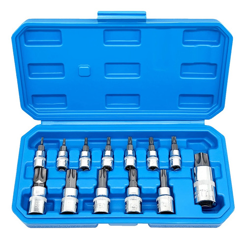 Juego De 13 Conectores Star Torx Bit T8-t70 H2-h14, Conector