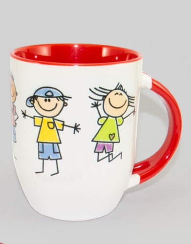 Tazón Niños De Palito Con Cuchara Premium