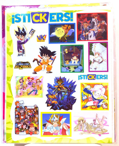 Planillas De Stickers Manga Anime Dragon Ball Sakura Sailor 