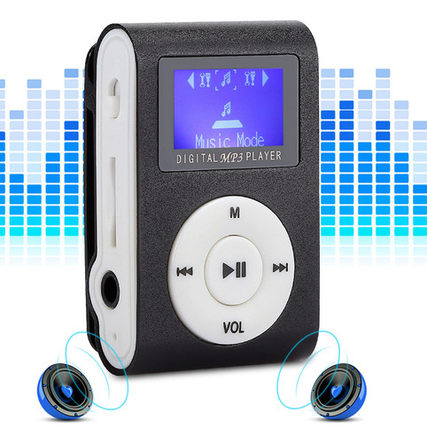 Mini Reproductor De Música Mp3 Portátil Con Pantalla Lcd De