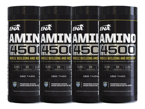 Ena Sport Amino 4500 Aminoácidos 150 Tabs Por 4 Unidades