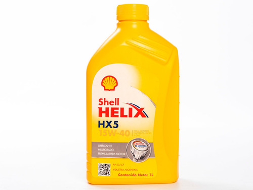 Imagen 3 de 8 de Aceite De Motor Shell Helix Hx5 15w40 Mineral X 1 Litro