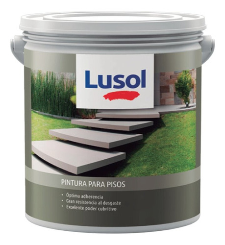 Lusol Pintura Para Pisos Alta Resistencia X 4 L Gris Plomo