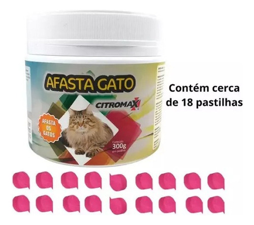 2 Afasta Gato Gambas Pastilha Repelente Espanta Não Tóxico