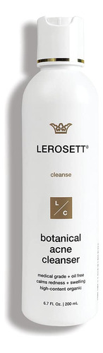 Lerosett Limpiador Botanico Para El Acne, Vegano. Gel De Esp