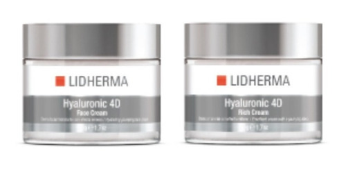 Lidherma Kit Hyaluronic 4d Face Cream + Rich Cream Dia Noche
