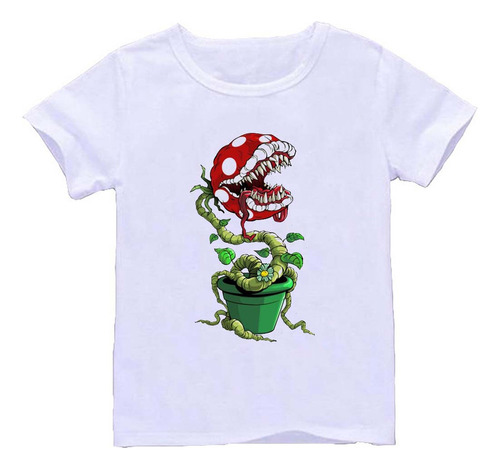 Remera Blanca Adultos Mario Bros R41