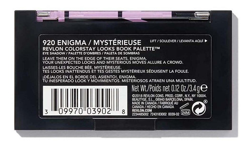 Imagen 9 de 9 de Paleta De Libros Revlon Colorstay Looks, Enigma, 100,55 Ml
