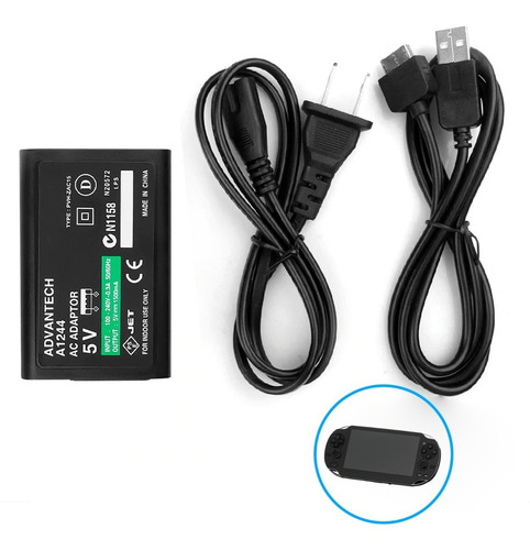 Imagen 1 de 5 de Cargador Para Psvita Adaptador Playstation Vita Rac Store