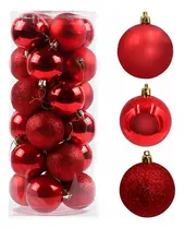 Comprar Adornos De Navidad Esferas Navideñas 6cm X20 Bolas Rojo