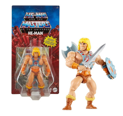 He Man Reto Play Figura Masters Of The Universe New For 20 