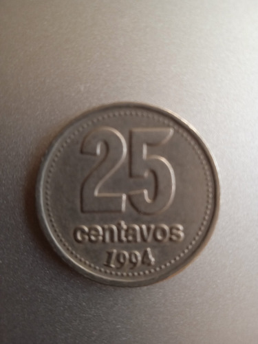 Moneda De 25 Centavos Año 1.994 República Argentina (Usado)