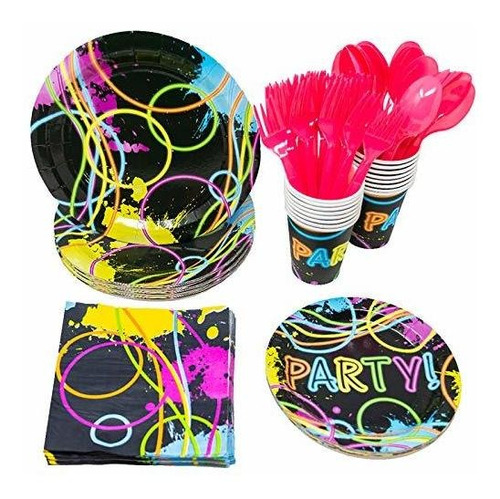 Paquetes De Fiesta - Blue Orchards Glow Party Party Supplies