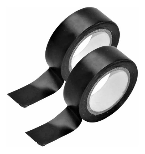 Imagen 2 de 3 de Pack 10 Cinta Aislante Negra Pvc Aisladora Cableado Huincha