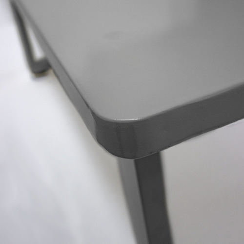 Mesa De Centro Acero Modelo Vallarta By Promobel Color Gris