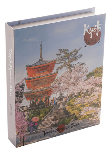 Caixa Livro Decorativa Presente Livro Fake Estampa De Cidade Cor Kyoto