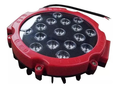 Luz Led Redonda De Trabajo 6 Pulgadas 17 Led Fx Autoboutique