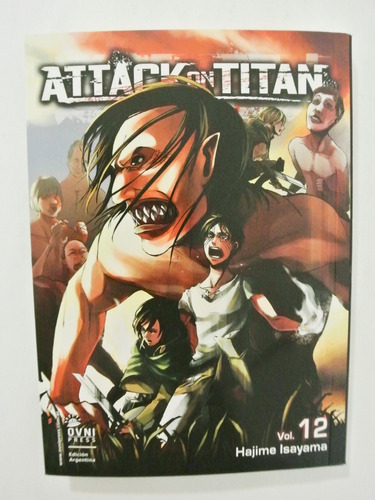 Manga, Kodansha, Attack On Titan Vol. 12 Ovni Press