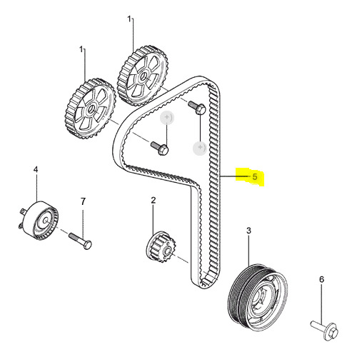 Correa Distribucion Ford Motor Sigma Ka Fiesta Focus Ecospor