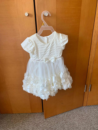 Vestido De Fiesta Blanco Bebé