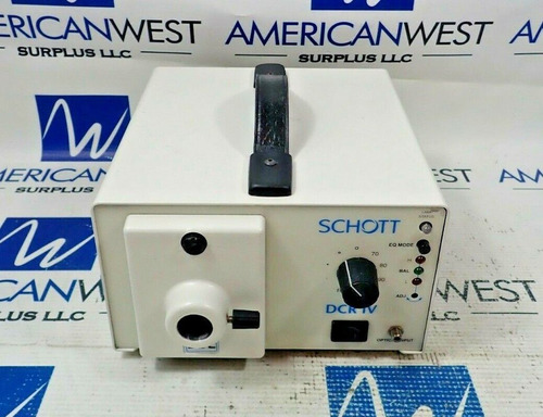 Schott 20891 Dcr Iv Fiber Optic Illuminator With 2 A0805 Ttj