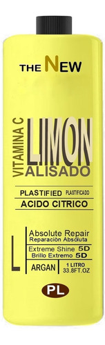 Alisado Definitivo Plastificado Fuerte Limon 1 Litro