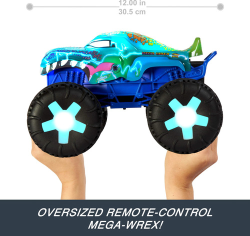 Camión Monster Trucks Rc Hot Wheels Mega-wrex 115 Grande Color Personaje