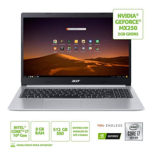 Notebook Acer Aspire 5 A515-54g-73y1 Ci7 8gb 512gb