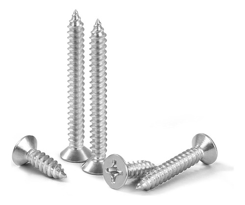 Pija Cabeza Plana Phillips #8 X 1 Galvanizada 1000 Piezas