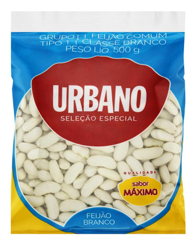 Feijão Branco Tipo 1 Urbano Seleção Especial Pacote 500g